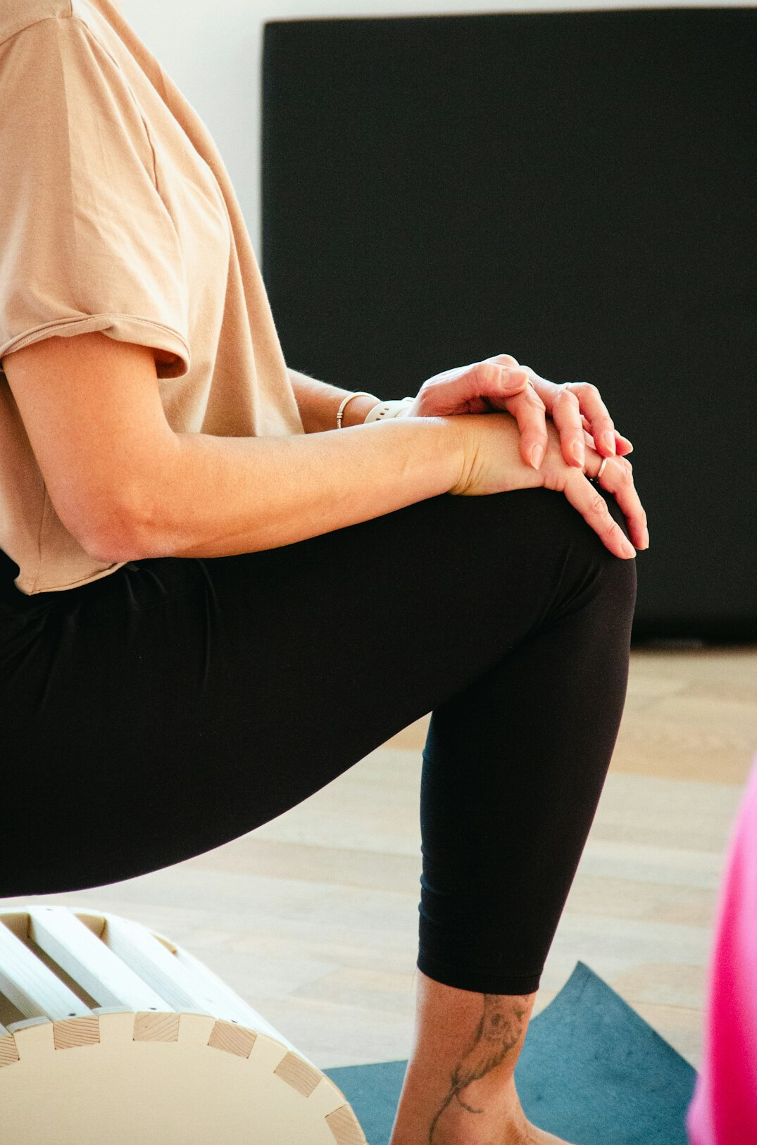 woman professional in wellness class